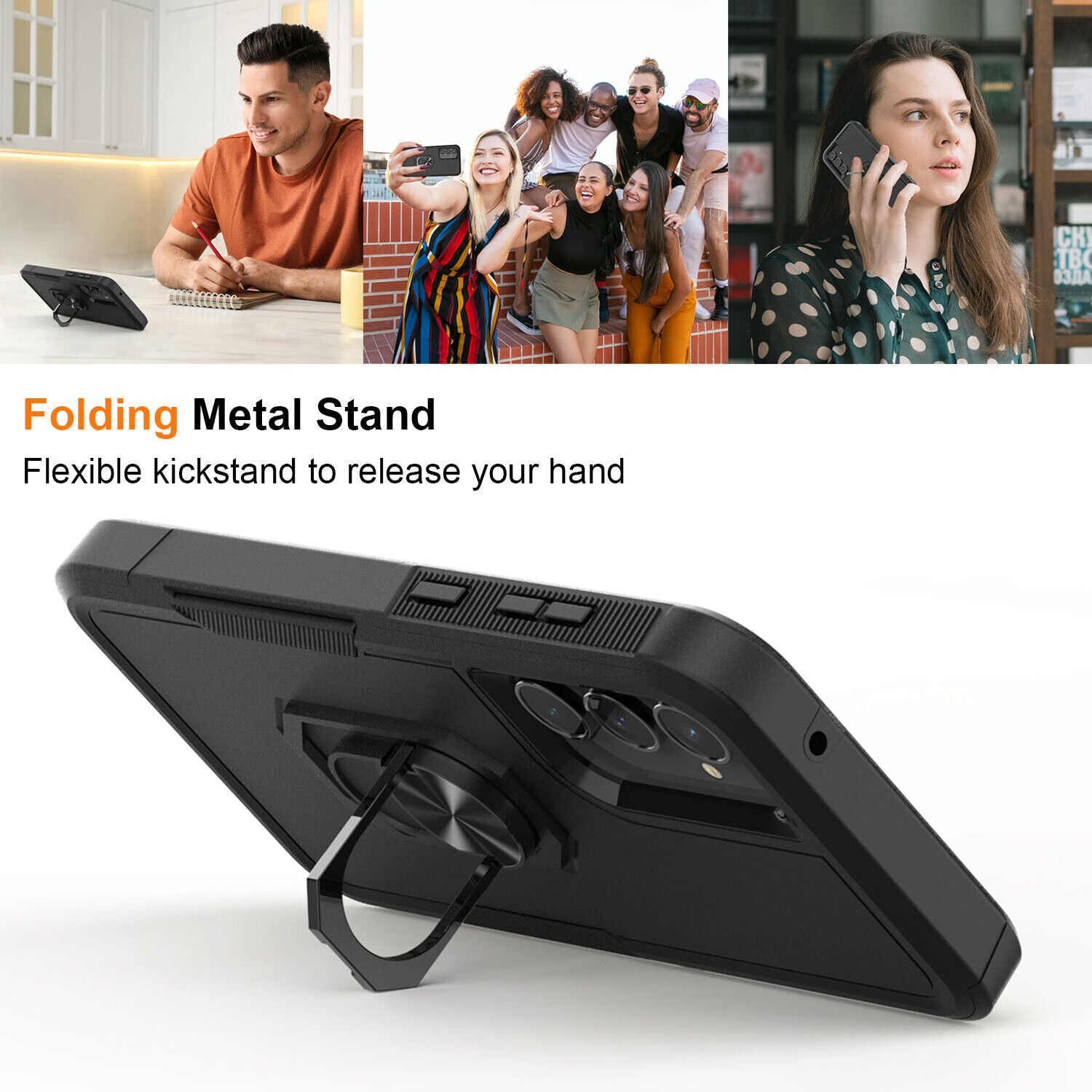 Heavy Duty Ring Case for Samsung Galaxy A16 Heavy Duty Ring Case for Samsung Galaxy A16